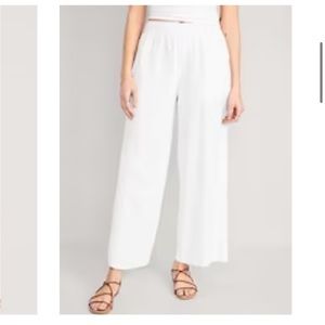 old navy wide leg linen pants